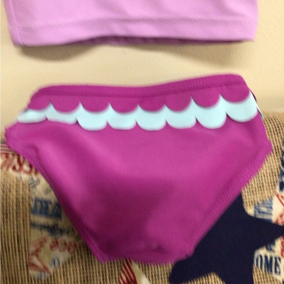 NWOT Carters Size 6 Months Baby Girl 2 PC Swimwear “PURRR-MAID” Lavender/ Blue - Picture 10 of 13